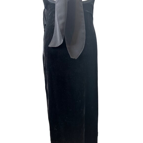 NWT Band of the Free XS Sexy Black Velvet Night Out Spaghetti Strap Dress - Picture 13 of 15